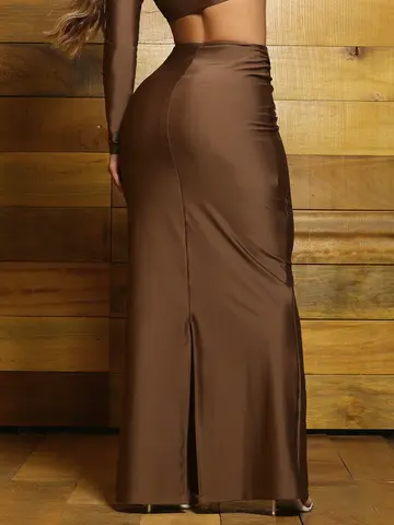 Saia Longa Elegante e Sofisticada com Caimento Modelador Pit Bull Jeans Luxo