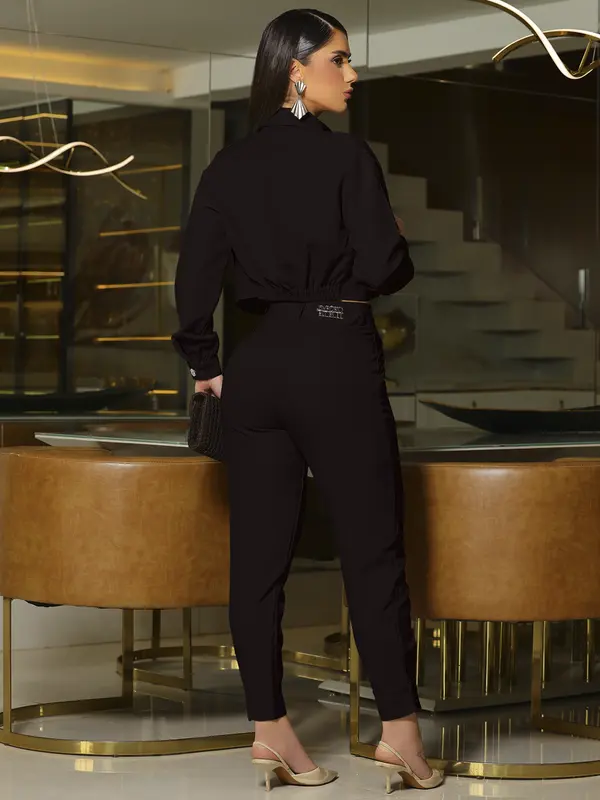 Conjunto Jaqueta, Top e Calça Elegante e Versátil Empório Pit Bull