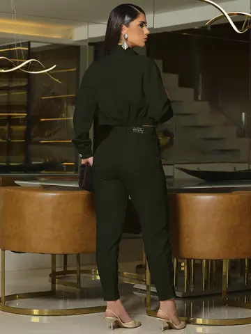 Conjunto Jaqueta, Top e Calça Elegante e Versátil Empório Pit Bull