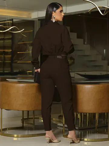 Conjunto Jaqueta, Top e Calça Elegante e Versátil Empório Pit Bull