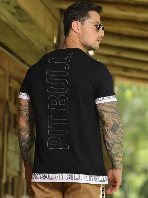 Camiseta Gola O Sofisticada e Versátil com Detalhes Personalizados Pit Bull Jeans Luxo
