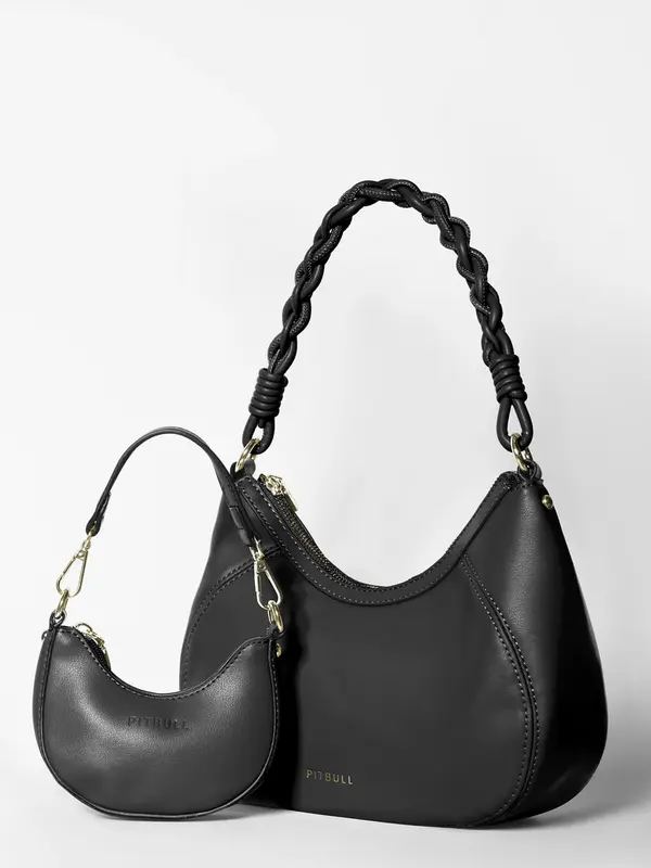 Bolsa Mini Bag Fashion e Estilosa com Alça Trançada Pit Bull Jeans Luxo