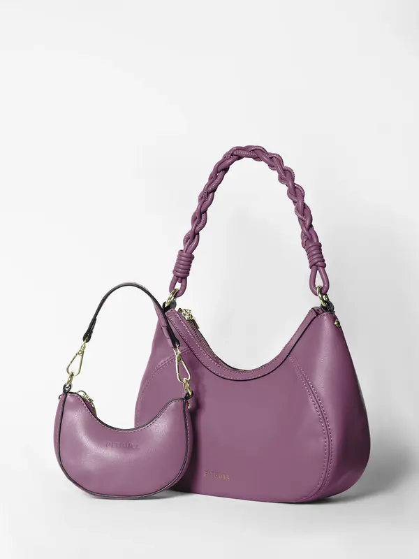 Bolsa Mini Bag Fashion e Estilosa com Alça Trançada Pit Bull Jeans Luxo