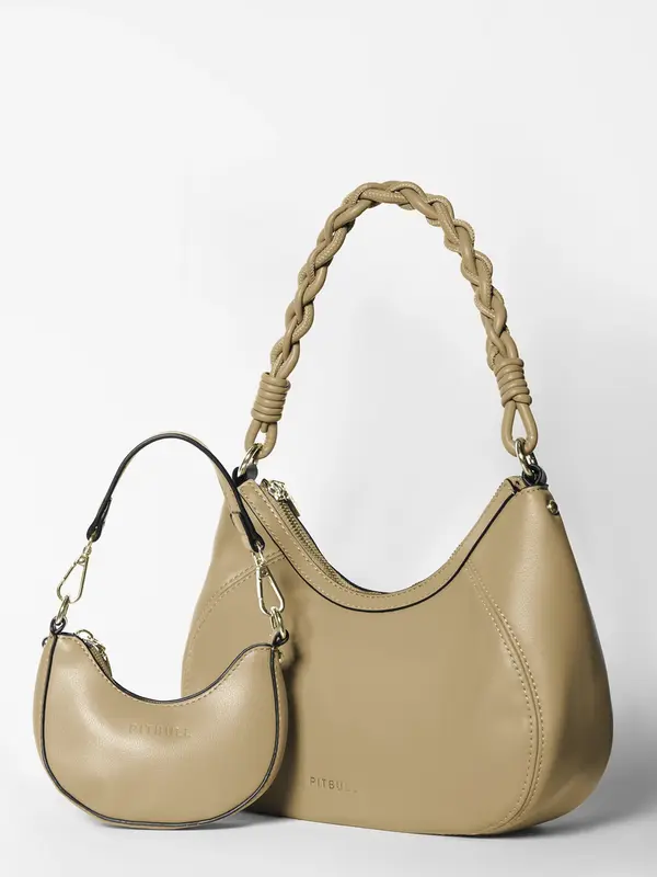 Bolsa Mini Bag Fashion e Estilosa com Alça Trançada Pit Bull Jeans Luxo