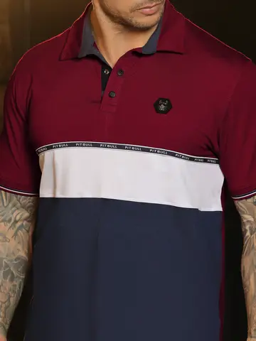Polo Masculina Sofisticada e Elegante com Elásticos Personalizados Pit Bull Jeans Luxo