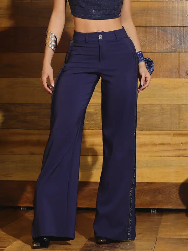 Calça Alfaiataria Elegante e Sofisticada com Elástico Lateral Pit Bull Jeans Luxo