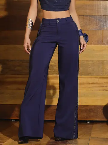 Calça Alfaiataria Elegante e Sofisticada com Elástico Lateral Pit Bull Jeans Luxo