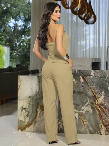 Conjunto Blusa e Calça Versátil com Acabamento Refinado Empório Pit Bull