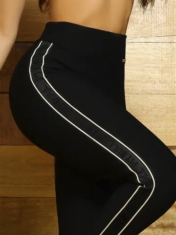 Calça Montaria Cintura Alta Sofisticada e Modeladora com Detalhes Laterais Pit Bull Jeans Luxo