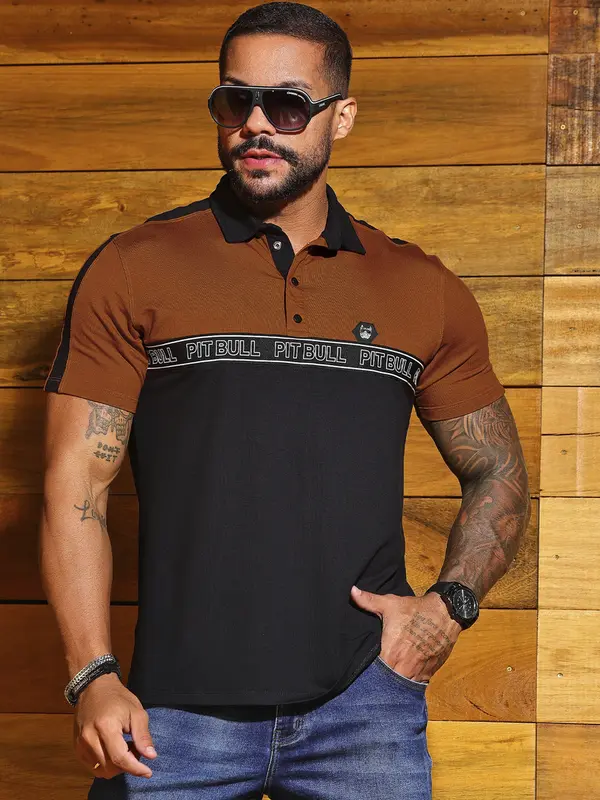 Polo Masculina Sofisticada e Casual com Elástico Personalizado Pit Bull Jeans Luxo