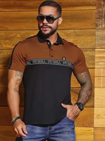 Polo Masculina Sofisticada e Casual com Elástico Personalizado Pit Bull Jeans Luxo