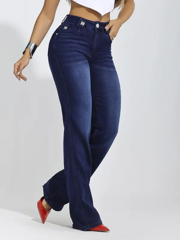 Calça Wide Leg Estilosa com Caimento Confortável Pit Bull Jeans Premium