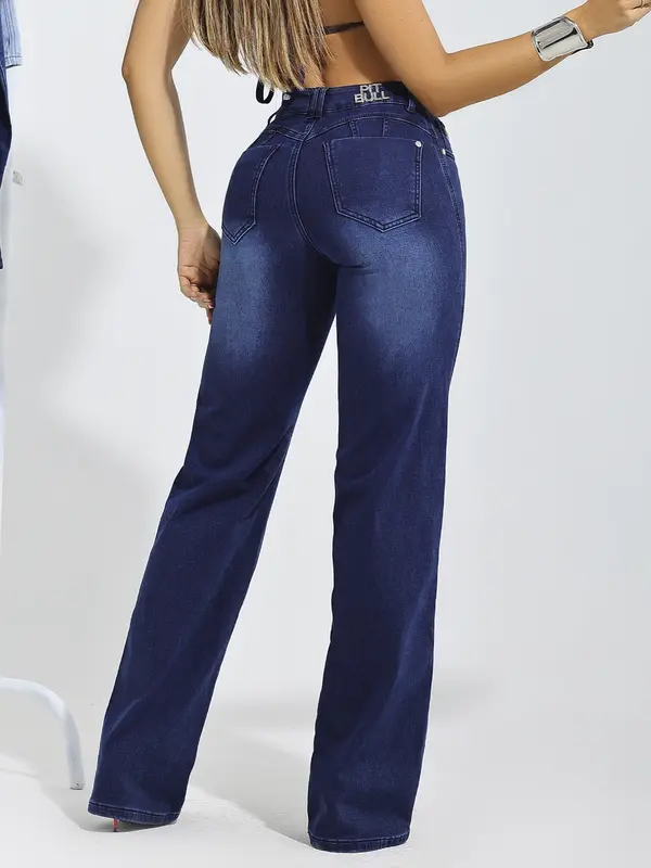 Calça Wide Leg Estilosa com Caimento Confortável Pit Bull Jeans Premium