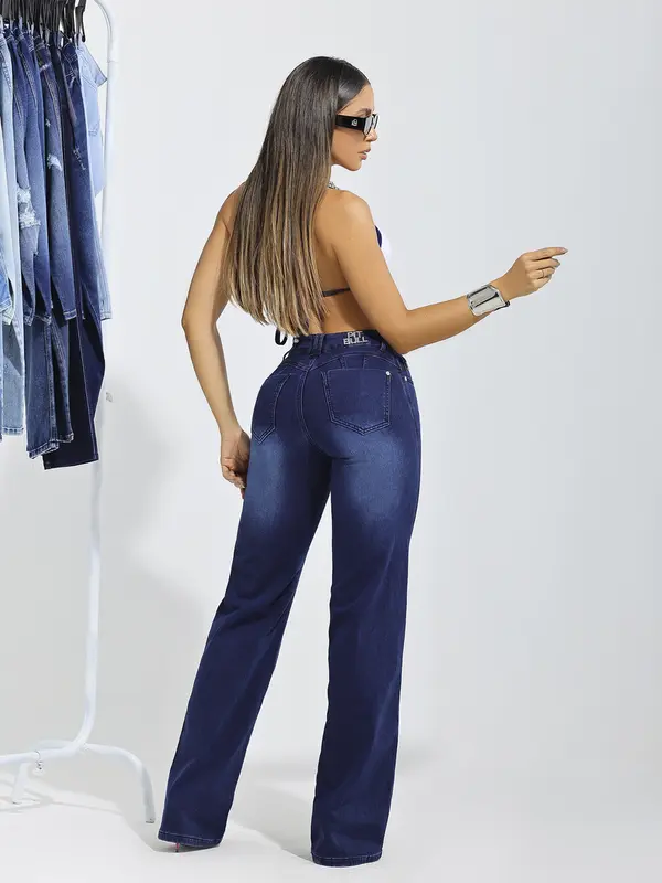 Calça Wide Leg Estilosa com Caimento Confortável Pit Bull Jeans Premium