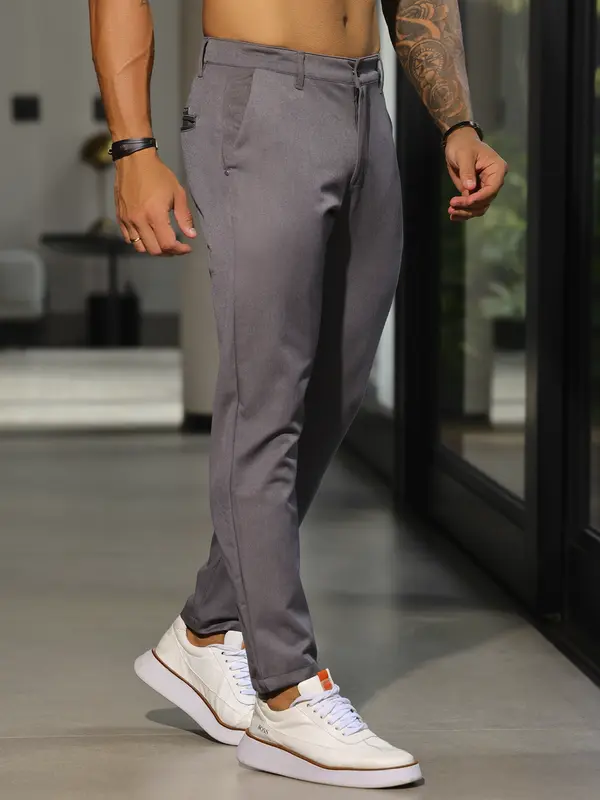 Calça Masculina Slim Elegante com Acabamento Sofisticado Pit Bull Jeans Luxo