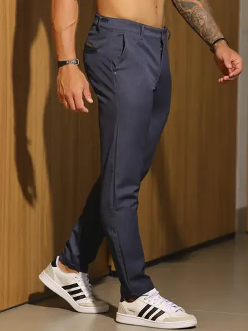 Calça Masculina Slim Elegante com Acabamento Sofisticado Pit Bull Jeans Luxo