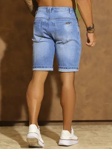Bermuda Masculina Casual e Versátil com Caimento Confortável Pit Bull Jeans Luxo