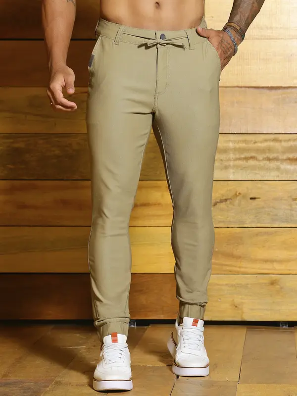 Calça Jogger Masculina Estilosa e Casual com Cordão de Amarração Pit Bull Jeans Luxo
