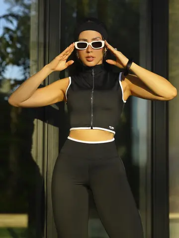 Conjunto Calça e Cropped Sofisticado com Modelagem Ajustada Pit Bull Jeans Fitness