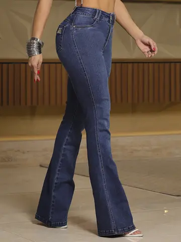 Calça Flare Estilosa e Casual com Caimento Alongado Pit Bull Jeans Premium