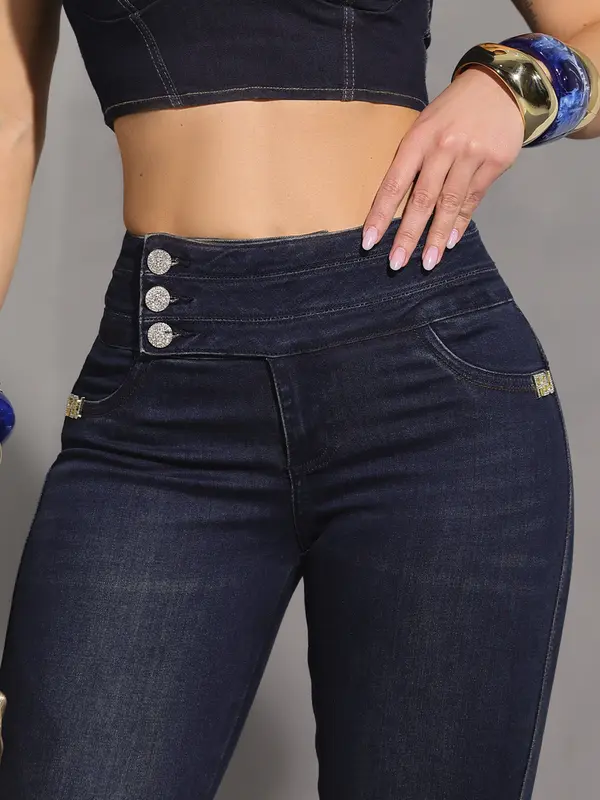 Calça Skinny Cós Largo Pit Bull Jeans Premium
