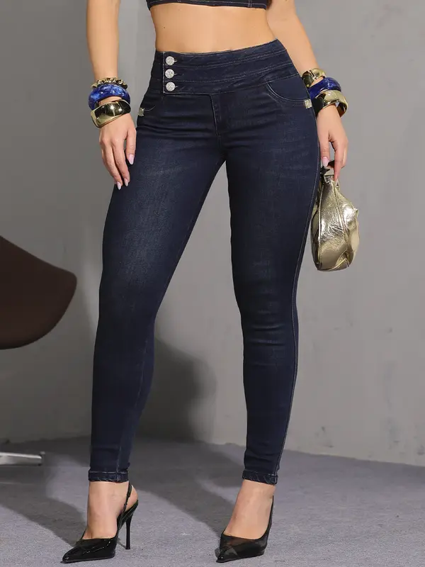 Calça Skinny Cós Largo Pit Bull Jeans Premium