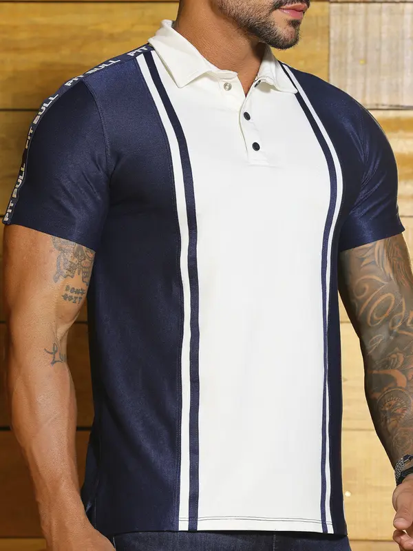 Camiseta Gola Polo Autêntica e Sofisticada com Elástico Pit Bull Jeans Luxo