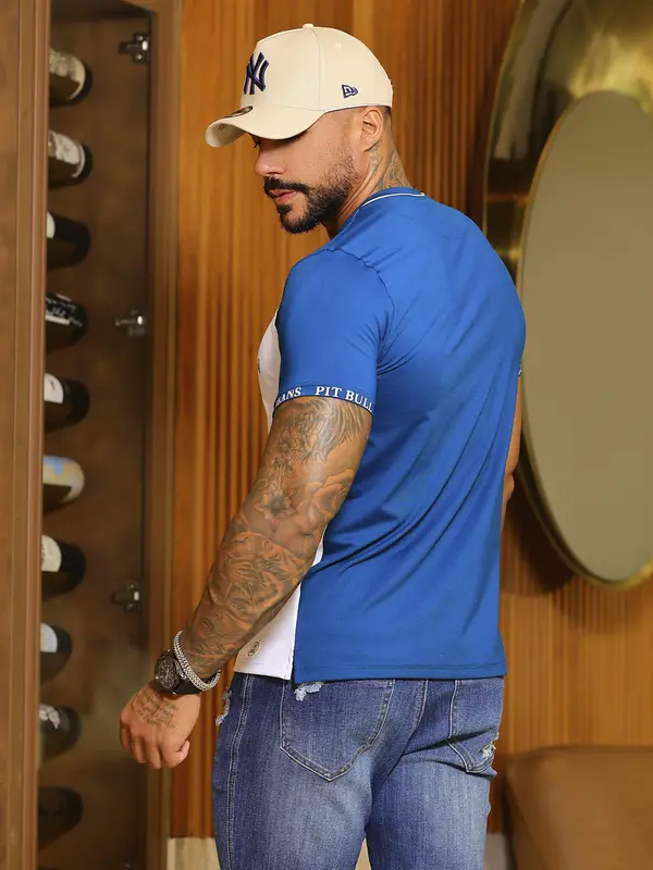 Camiseta Gola O Autêntica e Elegante com Estampa em Relevo Pit Bull Jeans Luxo