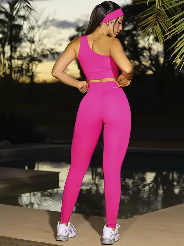 Conjunto Top e Legging Estilosa com Caimento Ajustado Pit Bull Jeans Fitness