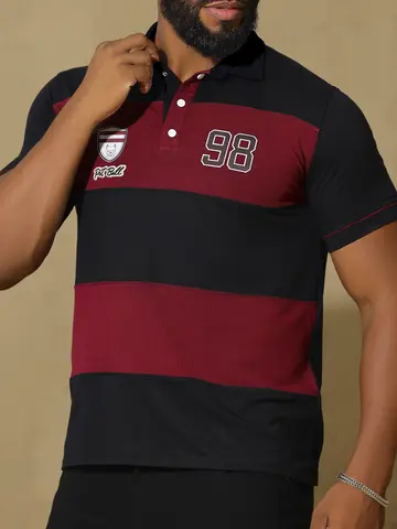 Polo Masculina Elegante e Estilosa com Estampa em Relevo Pit Bull Jeans Luxo