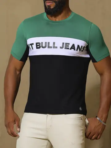 Camiseta Gola O Estilosa e Versátil com Estampa em Relevo Pit Bull Jeans Luxo
