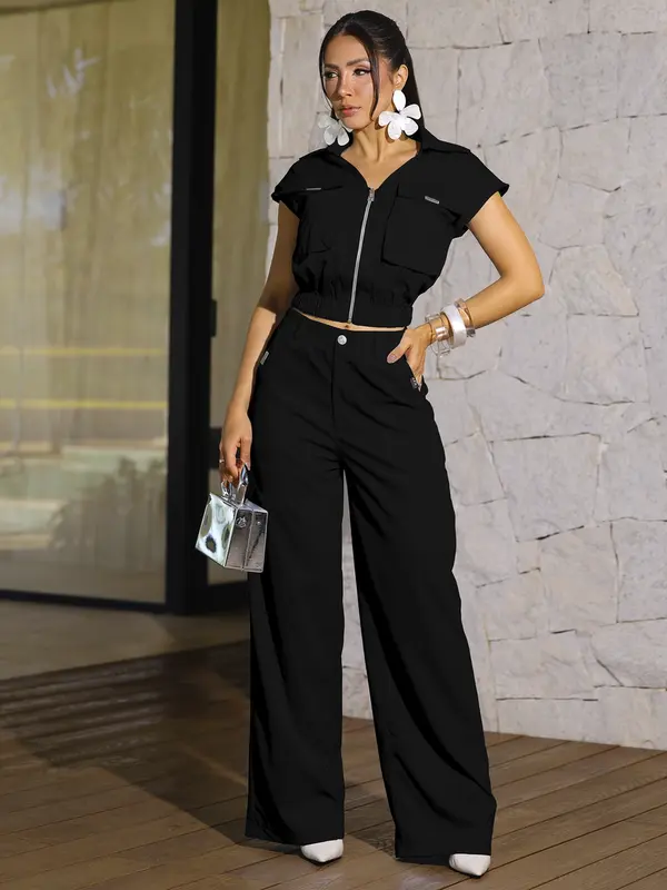 Conjunto Colete e Calça Casual com Design Sofisticado Empório Pit Bull