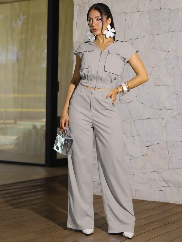Conjunto Colete e Calça Casual com Design Sofisticado Empório Pit Bull