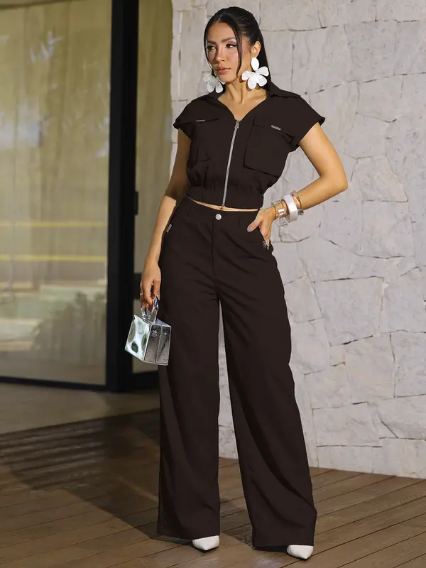 Conjunto Colete e Calça Casual com Design Sofisticado Empório Pit Bull