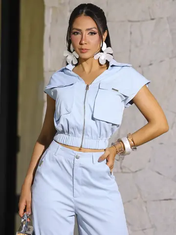 Conjunto Colete e Calça Casual com Design Sofisticado Empório Pit Bull
