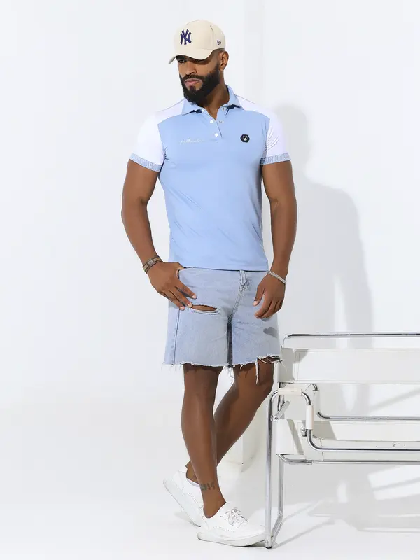 Polo Masculina Casual e Estilosa com Detalhes em Relevo Pit Bull Jeans Luxo