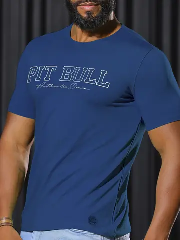 Camiseta Gola O Autêntica e Casual com Estampa em Relevo Pit Bull Jeans Luxo