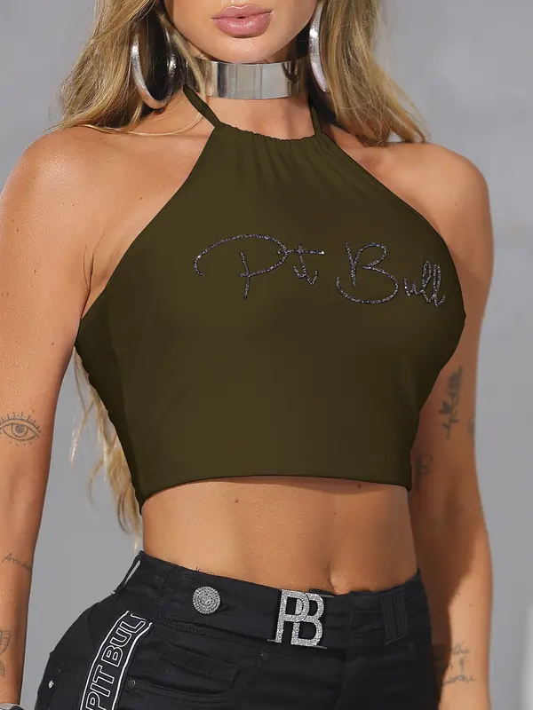Cropped Sofisticado e Casual com Escrita em Relevo Pit Bull Jeans Luxo