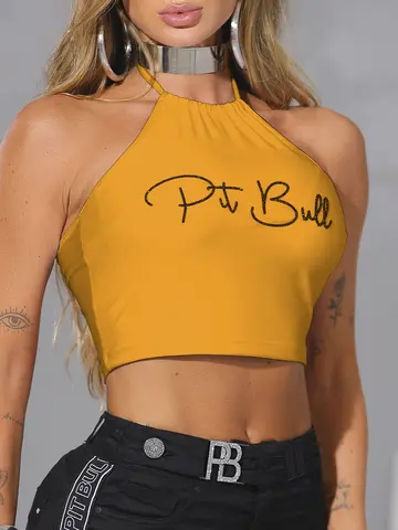 Cropped Sofisticado e Casual com Escrita em Relevo Pit Bull Jeans Luxo