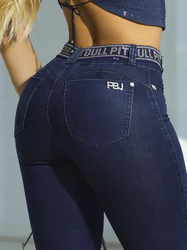 Calça Skinny Modeladora e Versátil com Cinto Personalizado Pit Bull Jeans Premium