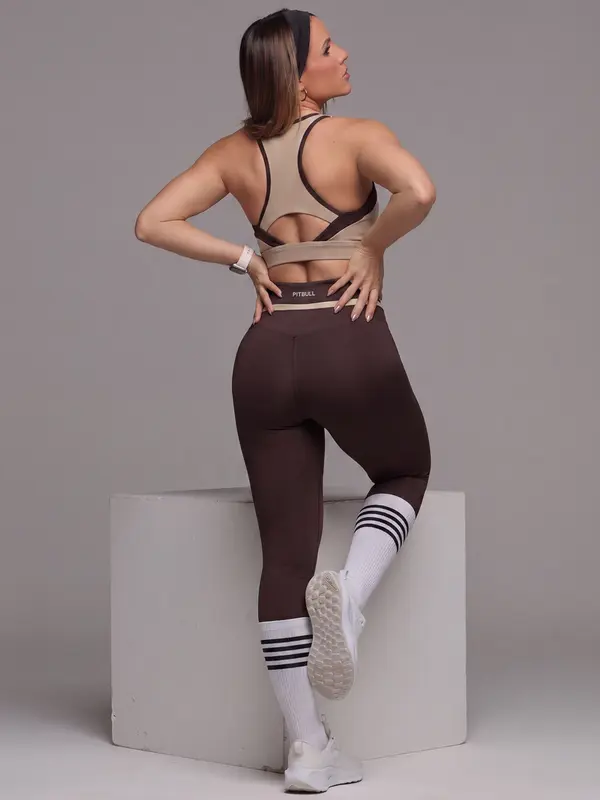 Conjunto Top e Legging Estiloso e Confortável com Amarração Pit Bull Jeans Fitness