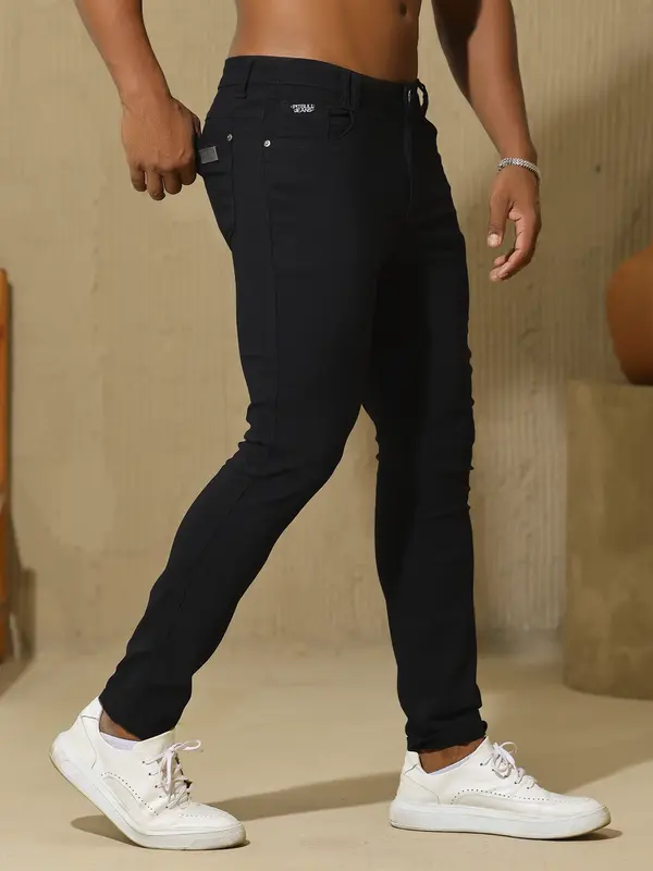 Calça Masculina Preta Sofisticada e Casual Pit Bull Jeans Luxo