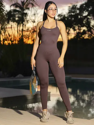 Macacão Modelador e Elegante com Alças Trançadas Pit Bull Jeans Fitness
