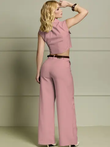 Conjunto Colete e Calça com Cinto e Botões Empório Pit Bull