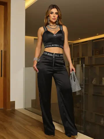 Calça Feminina com Cós Personalizado e Bolsos Funcionais Pit Bull Jeans Luxo