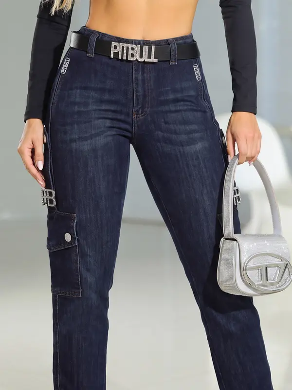 Calça Jogger Cargo C/ CintoE Aviamentos Pit Bull Jeans Premium
