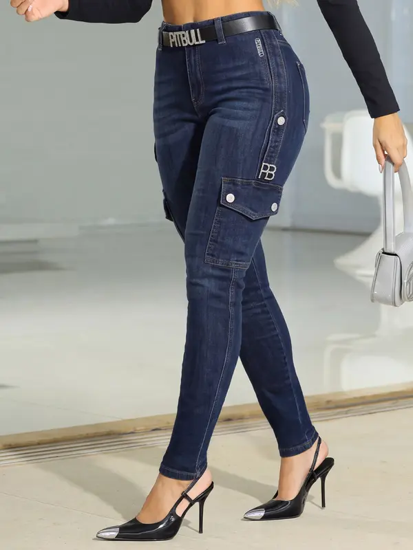 Calça Jogger Cargo C/ CintoE Aviamentos Pit Bull Jeans Premium