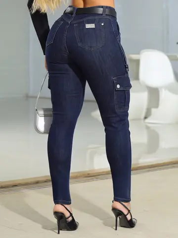 Calça Jogger Cargo C/ CintoE Aviamentos Pit Bull Jeans Premium