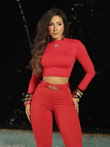 Calça Hot Pants Color Com Cinto E Fivela Pit Bull Basic