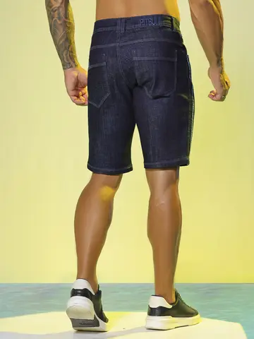 Bermuda Masculina com Faixas Laterais Pit Bull Jeans Luxo